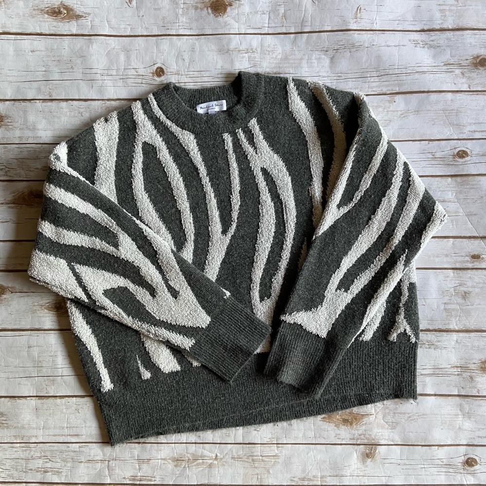 💜MICHAEL STARS patterned sweater